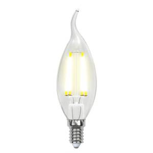 Лампа светодиодная филаментная Uniel Air C LED-CW35-6W/NW/E14/CL GLA01TR