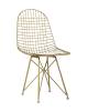 Набор из 4 стульев Stool Group Eiffel AFR-18B-P1 GL/WH X4 золотой с белой подушкой фото 2