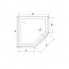 Душевой уголок RGW Hotel HO-084B 350608499-24 90x90x195 Стекло Матовое фото 3