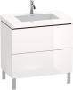 Тумба под раковину Duravit L-Cube 80, напольная, глянцевая белая