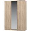 Шкаф 3-х дверный с зеркалом НК-Мебель Stern 72676505 Дуб Сонома 220.3x156.7x58.3