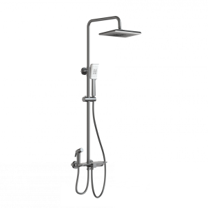 Душевая стойка Wonzon & Woghand WW-B3310-BGG с термостатом, темный графит
