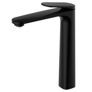 Смеситель для раковины AQUAme Imola AQM6714MB высокий, черный матовый