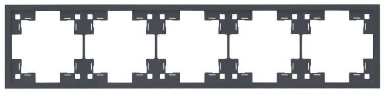 Пятиместная рамка Rikett Standart 35850 BT базальт