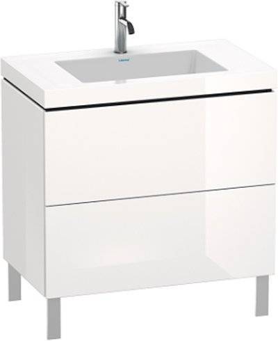 Тумба под раковину Duravit L-Cube 80, напольная, глянцевая белая