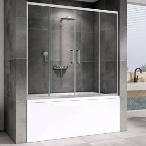 Шторка на ванну Abber Schwarzer Diamant AG57150 Хром