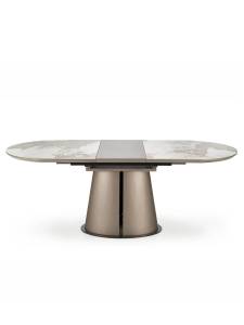 Стол обеденный Halmar Robinson V-CH-ROBINSON-ST бежевый мрамор/капучино/черный