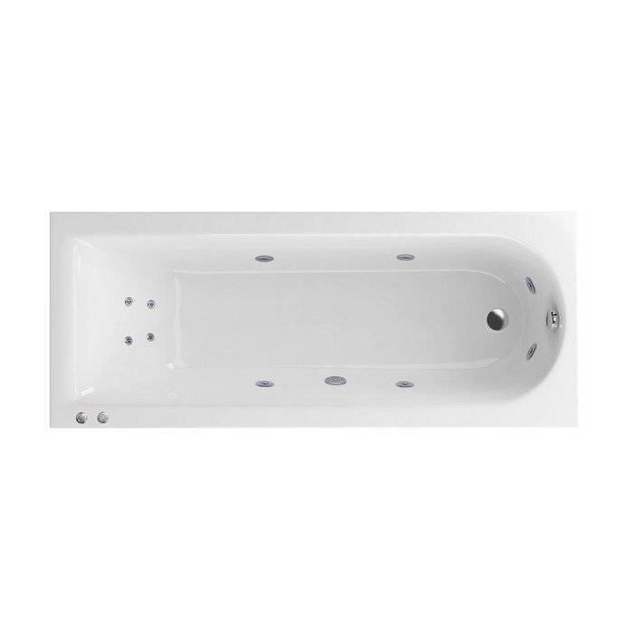 Акриловая ванна ACTIMA Aurum 170x70 "HYDRO+" (хром)
