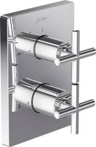 Термостатический смеситель Jacob Delafon Modulo E75395-CP для ванны с душем