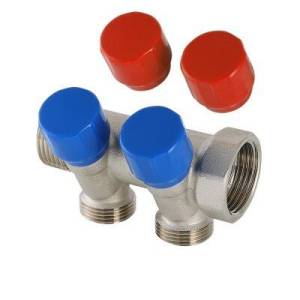 Коллектор VALTEC с регул. вентилями, 1х2 вых. Евроконус 3/4