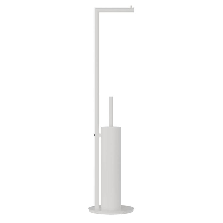Ершик Wonzon & Woghand WW-V4602-MW с держателем туалетной бумаги, Белый матовый