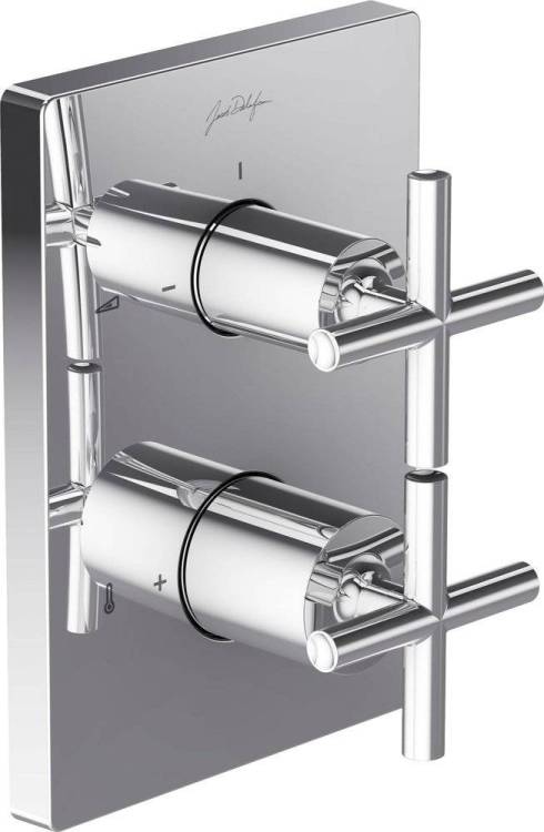 Термостатический смеситель Jacob Delafon Modulo E75395-CP для ванны с душем