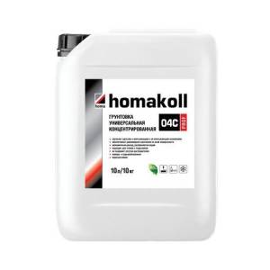 Грунтовка универсальная, концентрированная, пленкообразующая Homakoll 04 C Prof (10 кг)