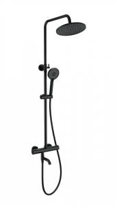 Душевая стойка Wonzon & Woghand WW-B3047-A1-MB с термостатом, черный