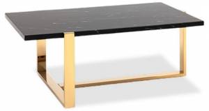 Стол журнальный Stool Group Тоби ECT-5004-TG сталь золото 109x66