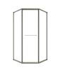 Душевой уголок Timo TTSS-100/13C-8R профиль никель, стекло прозрачное, 100x100x200