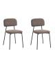 Набор из 2 стульев Stool Group Chao 3277-ST-BL2 CD2302-5 brown bl.l X2 коричневый черные ножки