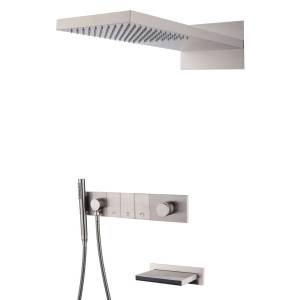 Душевая система Boheme Zodiac 132-2-NB сталь, с изливом