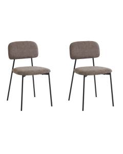 Набор из 2 стульев Stool Group Chao 3277-ST-BL2 CD2302-5 brown bl.l X2 коричневый черные ножки
