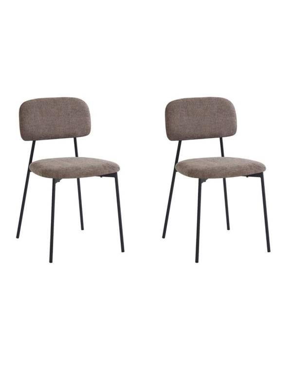 Набор из 2 стульев Stool Group Chao 3277-ST-BL2 CD2302-5 brown bl.l X2 коричневый черные ножки