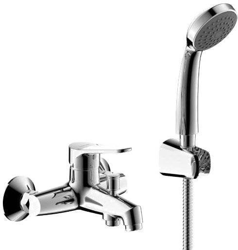Смеситель для ванны с душем Bravat Emeralda F6135147CP-B-RUS с лейкой