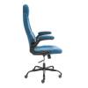 Кресло компьютерное Tetchair Bazuka metalBL 25046 синий, велюр фото 2
