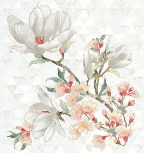 Панно Керлайф Primavera Magnolia Bianco (Компл.) 75.3x70.9