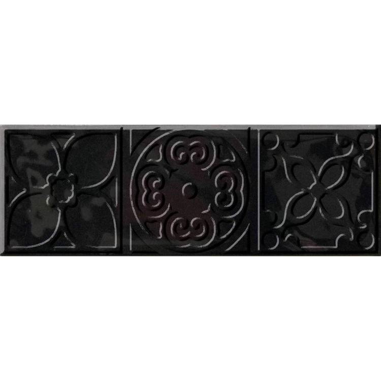 Декор Cifre Ceramica Bulevar Decor Altair Black 10x30