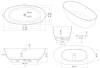 Ванна из искусственного камня Allen Brau Krion Oval 2.35003.21 белая матовая, 171x82 фото 11