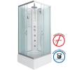 Душевая кабина Niagara Classic NG-1108-14BKTG (900x900x2100-2400) со средним поддоном (26см), с полкой фото 2