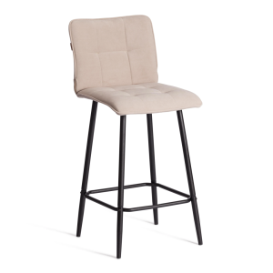 Стул полубарный Tetchair Bari 24914 бежевый, велюр
