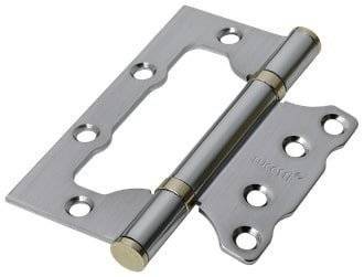 Петля дверная без врезки Rucetti RFH-100x75x2.5 SC Матовый хром
