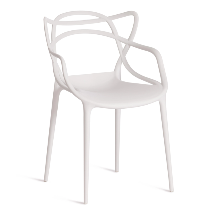 Стул Tetchair Cat Chair (mod. 028) 12654 белый 54.5x56x84