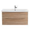 Тумба под раковину Belbagno Marino-Cer MARINO-CER-900-2C-SO-WO-P 86.8x43.8x50 Rovere Bianco подвесная с двумя выкатными ящиками фото 2