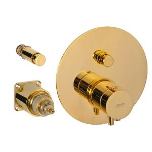 Смеситель для душа Remer Elegance NT09KBDO золотой глянцевый