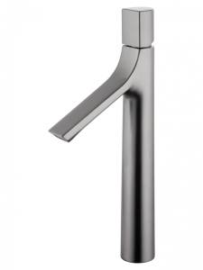 Смеситель для раковины Wonzon & Woghand WW-H1011-BGG высокий, темный графит