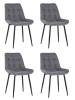 Набор из 4 стульев Stool Group Флекс AV 405-N25-08(P) X4 серый