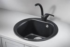Мойка кухонная Granula 5101 черный, 50x50