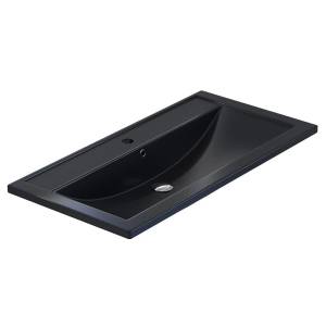 Раковина Uperwood Foster Quartz 291030043 черная матовая, космос, 90x45.5