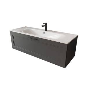 Тумба с раковиной Terminus Classik CLA101201701601O графит , 120x38