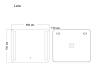 Зеркало Grossman LARA 800x700x45 LED с сенсорным выключателем и гравировкой фото 2