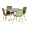 Стул Tetchair Chilly (mod. JSC-220) 24347 зеленый, натуральный, велюр фото 6