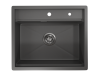 Мойка кухонная Granula Kitchen Space KS-6051 графит матовый фото 3