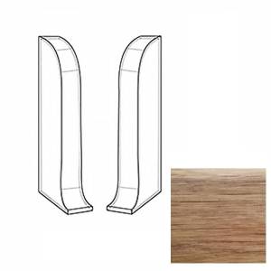 Заглушки LinePlast Акация LL009 67 мм (пара)