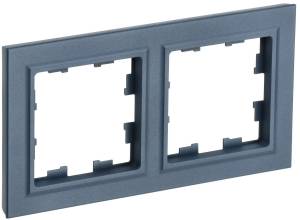 Рамка 2-постовая IEK Brite BR-M22-K35 маренго