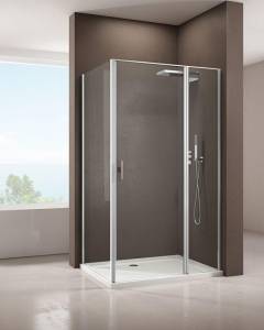 Душевой уголок Allen Brau Priority 3.31001.00 + 3.31019.00 профиль хром, 900x1000