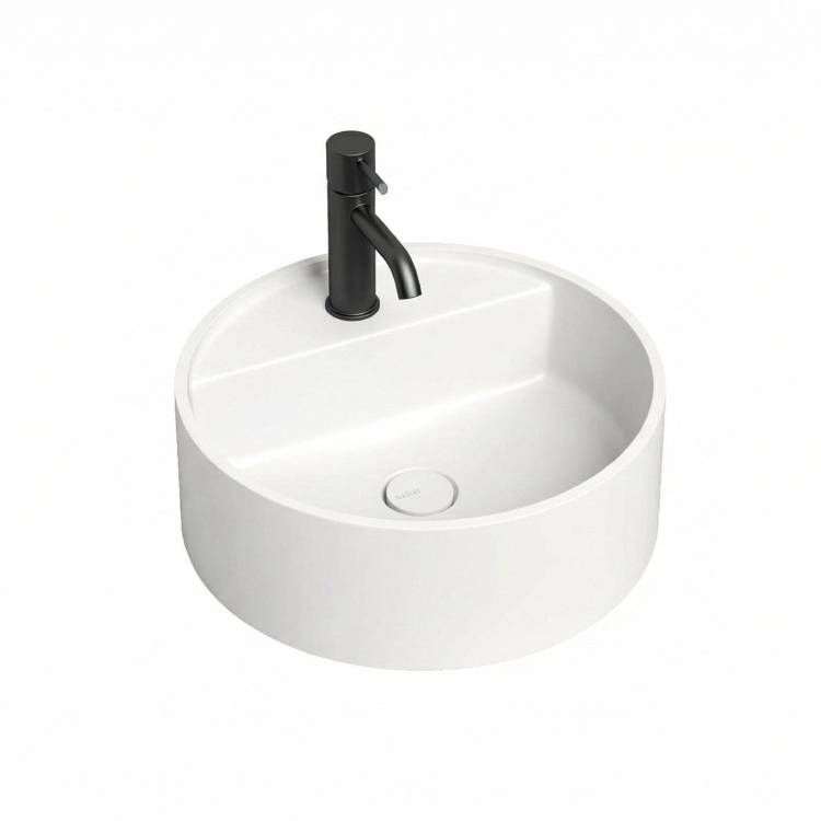 Раковина Salini Armonia 130117G TOP 02 S-Sense 45 см, белая глянцевая