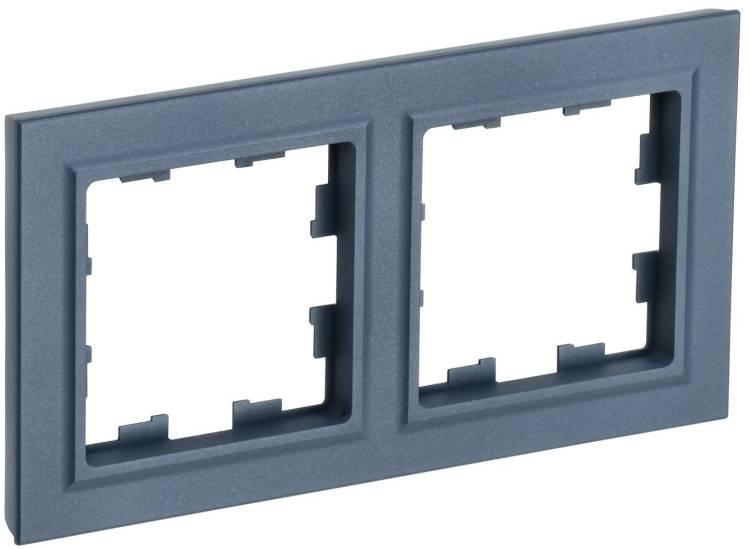 Рамка 2-постовая IEK Brite BR-M22-K35 маренго