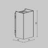 Уличный настенный светодиодный светильник Outdoor Shell O505WL-L3B3K фото 8