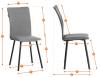 Набор из 2 стульев Tetchair La Rousse 25295 темно-серый, рогожка фото 14